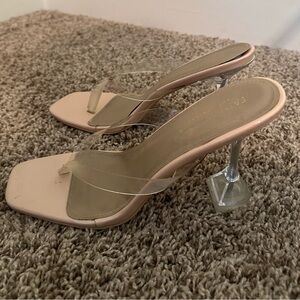 Clear Thong Mules